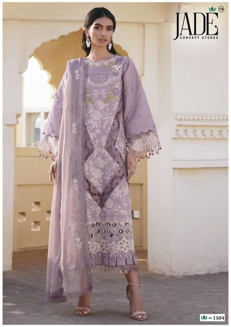 Jade crimson vol-15 karachi wholesale punjabi dress materials  - wholesale export